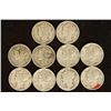 Image 1 : 10 ASSORTED MERCURY DIMES 1919, 1939 AND THE REST