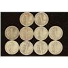 Image 2 : 10 ASSORTED MERCURY DIMES 1919, 1939 AND THE REST