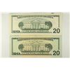 Image 2 : 1996 & 2004 $20 FRN STAR NOTES