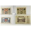 Image 1 : 4 ASSORTED GERMAN NOTGELDS 2-10 & 2-20 HELLERS
