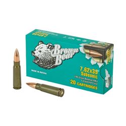 FIME BEAR 762X39 196GR FMJ SUB - 100 Rds