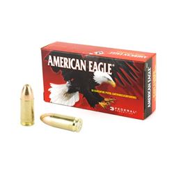 FED AM EAGLE 9MM 124GR FMJ- 50 Rds