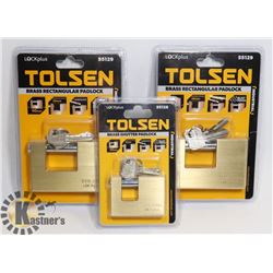SEALED TOLSEN (3) HEAVY DUTY BRASS
