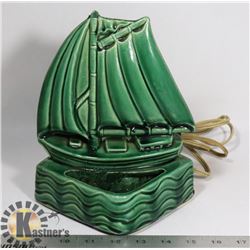 VINTAGE 1940'S-1950'S GREEN SHIP