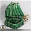 Image 1 : VINTAGE 1940'S-1950'S GREEN SHIP