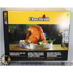 NEW STAINLESS STEEL BEER-CAN CHICKEN ROASTER