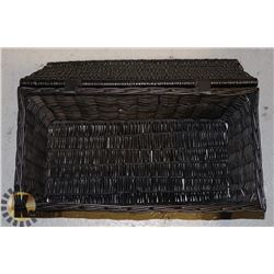 WICKER STORAGE BOX 24 IN X12 IN