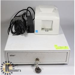 STAR CASH TRAY WITH RECEIPT PRINTER & CABLES