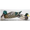 Image 1 : WOODEN MALLARDS, HANDPAINTED