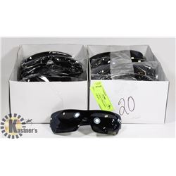 2 BOXES OF NEW SUNGLASSES DESIGNER BLACK