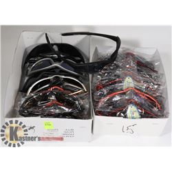 2 BOXES OF NEW OAKLEY STYLE SUNGLASSES - RED/MISC