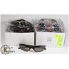 Image 1 : 2 BOXES OF NEW OAKLEY STYLE SUNGLASSES - RED/BLCK