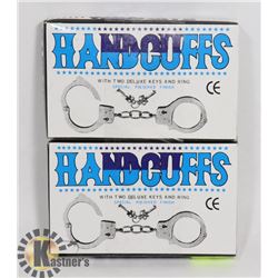 LOT OF TWO HANDCUFFS WITH KEYS
