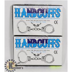 LOT OF TWO HANDCUFFS WITH KEYS