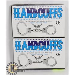 LOT OF TWO HANDCUFFS WITH KEYS