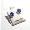 Image 1 : 10K YELLOW GOLD TANZANITE(3CT)  EARRINGS