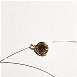 14K WHITE GOLD DIAMOND(0.32CT,SI,FANCY BROWN)