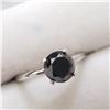 Image 2 : 14K WHITE GOLD BLACK DIAMOND(1.8CT)  RING