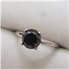 Image 3 : 14K WHITE GOLD BLACK DIAMOND(1.8CT)  RING