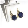 Image 2 : 10K YELLOW GOLD SAPPHIRE(5.1CT)  EARRINGS