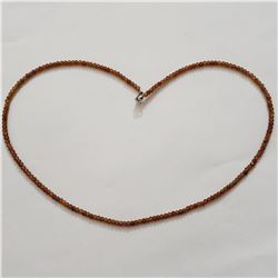 SILVER CITRINE 18"  NECKLACE