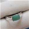 Image 2 : SILVER EMERALD (1.2,CT)  RING (~SIZE 8.25)