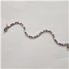 Image 1 : SILVER TANZANITE 11G 7.5"(3CT)  BRACELET