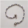 Image 2 : SILVER TANZANITE 11G 7.5"(3CT)  BRACELET