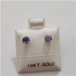 10K YELLOW GOLD TANZANITE AND PEARL