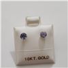Image 1 : 10K YELLOW GOLD TANZANITE AND PEARL
