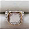 Image 1 : BRASS ROSE QUARTZ(5.9CT)  RING (~SIZE 9)