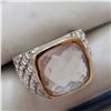 Image 2 : BRASS ROSE QUARTZ(5.9CT)  RING (~SIZE 9)