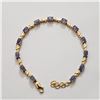 Image 1 : SILVER TANZANITE 8" 9.52G  BRACELET