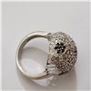 Image 3 : SILVER CUBIC ZIRCONIA  RING (~SIZE 7.5)
