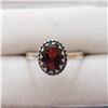 Image 1 : SILVER GARNET  RING (~SIZE 6,8,9.5)