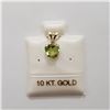 Image 1 : 14K YELLOW GOLD PERIDOT(0.7CT)  PENDANT