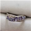 Image 2 : SILVER TANZANITE  RING (~SIZE 6.75)