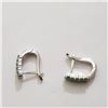 Image 2 : SILVER EMERALD (2CT)  EARRINGS