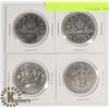 Image 1 : 4 CANADIAN DOLLAR COINS, YEARS 1983-1986