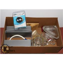 BATHROOM ACCESSORIES AND SHELVES