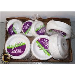 LOT OF NEW DISPOSABLE STYROFOAM PLATES/BOWLS