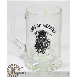 SONS OF ANARCHY GLASS BEER STEIN