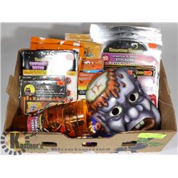 FLAT OF ASSORTED HALLOWEEN SUPPLIES