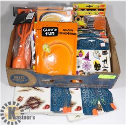 FLAT OF ASSORTED HALLOWEEN SUPPLIES
