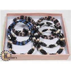 SET OF 6 MAGNETIC WRAP AROUND BRACELETS