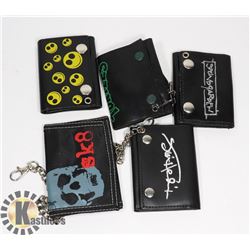 POP CULTURE WALLETS LOT OF 5