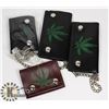 Image 1 : WEED CHAIN WALLETS LOT OF 4