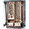 Image 1 : 1)  DELUXE GLASS FRONTED JEWELRY BOX