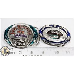 JACK DANIELS BELT BUCKLES LOT OF 2 (USED)