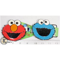 SESAME STREET BELT BUCKLES LOT OF 2